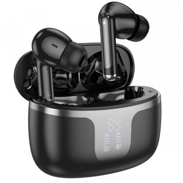HOCO Handsfree Bluetooth HOCO EQ10, TWS, Negru