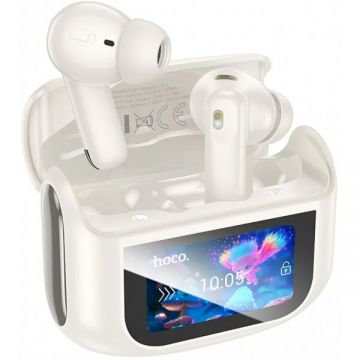 HOCO Handsfree Bluetooth HOCO EQ21, TWS, ANC, Alb