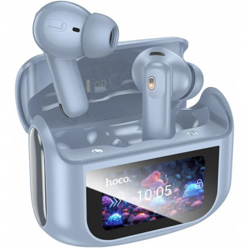 HOCO Handsfree Bluetooth HOCO EQ21, TWS, ANC, Albastru