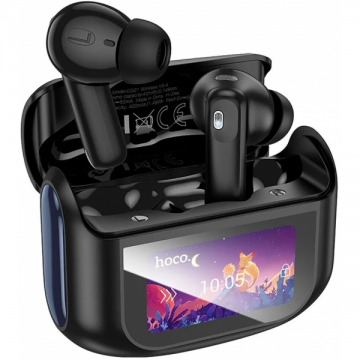 HOCO Handsfree Bluetooth HOCO EQ21, TWS, ANC, Negru