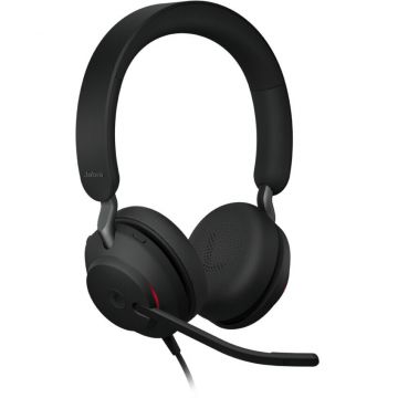 Jabra Casti standard (on-ear), cu fir, Jabra Evolve2 40 SE UC, Stereo, USB C/A, Negru