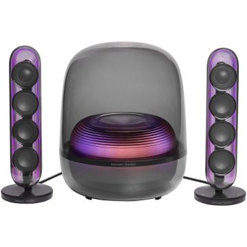 JBL Sistem audio 2.1 Harman Kardon Soundsticks 5, 190W, Bluetooth, HDMI ARC, Auracast, Negru