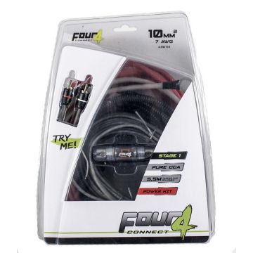 Kit de instalare amplificator Four STAGE1 10mm²