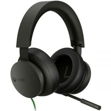 Microsoft Casti over-ear Microsoft Xbox Stereo Headset 8LI-00017, cu fir, microfon, Negru