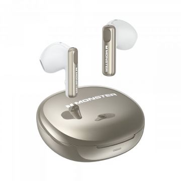 MONSTER Handsfree Bluetooth Monster N-Lite 209, TWS, Argintiu