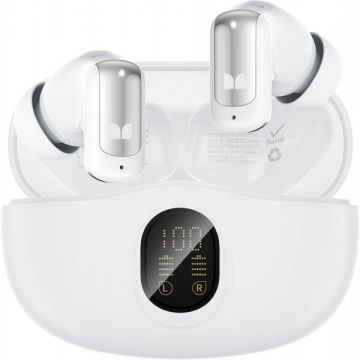 MONSTER Handsfree Bluetooth Monster N-Lite 217, TWS, Alb