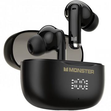MONSTER Handsfree Bluetooth Monster N-Lite 300, TWS, Negru