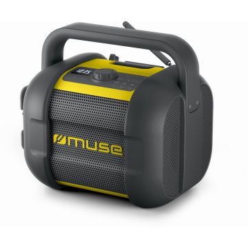 MUSE Muse M-968 BTY Jobsite Bluetooth Radio, Black/Yellow