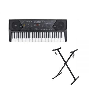 Orga electronica si stativ DEPOX , 61 clape, 5 octave si microfon