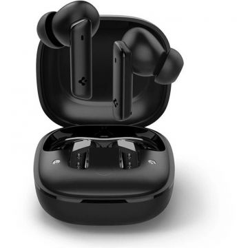 Spigen Casti Bluetooth Spigen SA2402, TWS, ANC, Negru