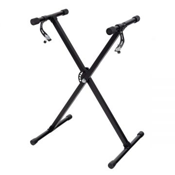 Stativ pentru Orga, Reglare Inaltime De La 65 cm La 96 cm, Constructie Rezistenta, Negru