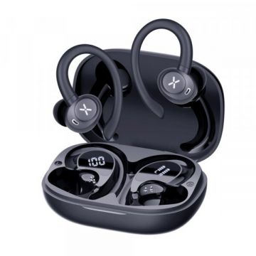 techsuit Handsfree Bluetooth Techsuit CW4 AirTune, TWS, Negru