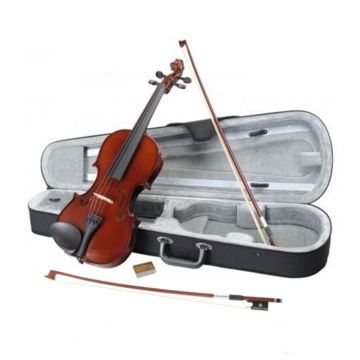 Vioara clasica din lemn 4 4 DEPOX  ,doua arcusuri, toc inclus, maro