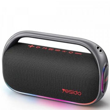 Yesido Boxa Portabila Bluetooth Yesido YSW31, 80W, RGB, Neagra
