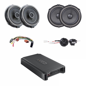 Pachet sistem audio Plug&Play Awave dedicat Ford + Amplificator