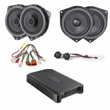 Pachet sistem audio Plug&Play Awave dedicat Toyota + Amplificator