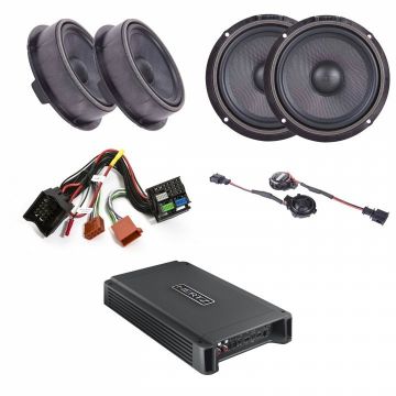 Pachet sistem audio Plug&Play Awave dedicat Volkswagen + Amplificator