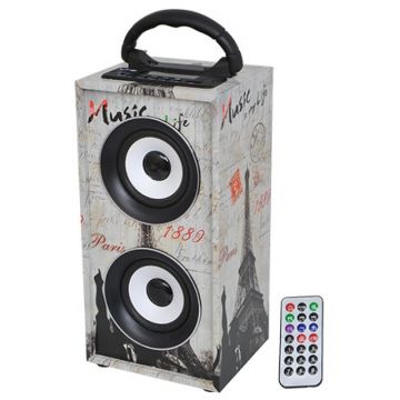 Boxa portabila Freesound Paris, 12 W, Bluetooth, radio FM, USB/AUX