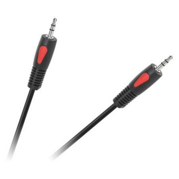 Cablu audio Cabletech eco-line, 2 x jack stereo 3.5 mm tata, 15 m, Negru