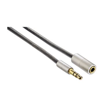 Cablu audio extensie Aluline Hama, jack 3.5 mm, 2 m