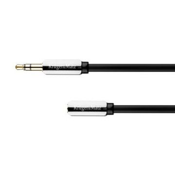 Cablu audio Kruger&Matz, 2 x jack stereo 3.5 mm mama/tata, 1.8 m