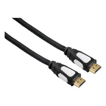 Cablu audio-video HDMI Hama, HDMI tata, ethernet, 5 m, Negru
