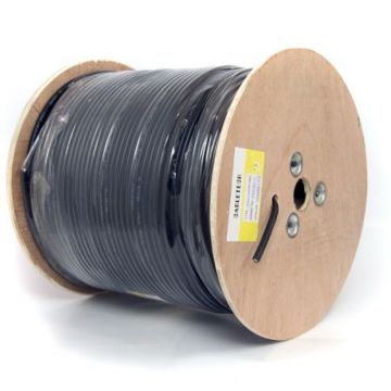 Cablu coaxial F690BV + gel negru, 305 m