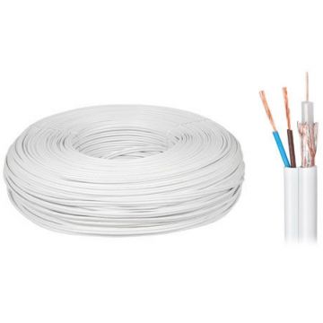 Cablu coaxial YWDXek 75-0.59/3.7 K-60, 2 x 0.5 mm, rola 100 m