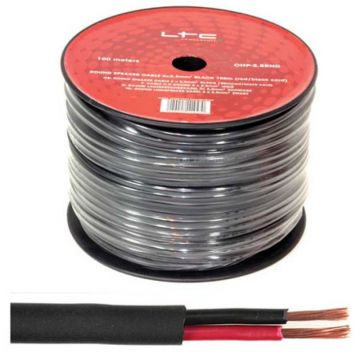 Cablu difuzor rotund 2 x 1.5 mm, 100 m, Negru