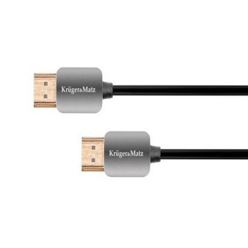 Cablu Kruger&Matz HDMI - HDMI, 4K/UHD, 1.8 m, gold plated