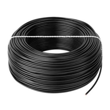 Cablu litat cupru tip LGY, 1 mm, 100 m, Negru