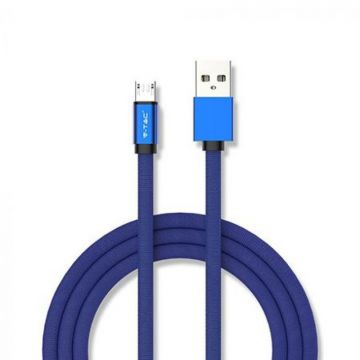 Cablu Micro USB Ruby Edition, 1 m, 2.4 A, Albastru