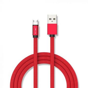 Cablu Micro USB Ruby Edition, 1 m, 2.4 A, Rosu