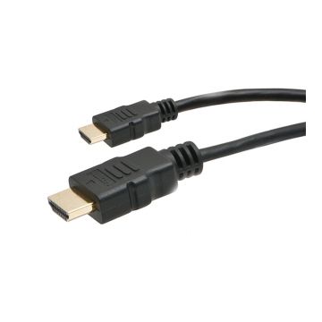 Cablu mini HDMI Carguard, 30 AWG, 2 m, Negru