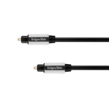 Cablu optic Kruger&Matz, 2 x toslink male, 1 m