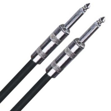 Cablu pentru difuzor 2 x Jack 6.3 mm, lungime 15 m, Negru