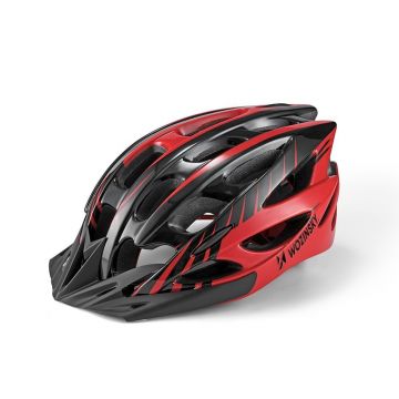 Casca de protectie ciclism Wozinsky MTB, M/L, Negru/Rosu