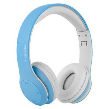 Casti audio Street Kids Kruger & Matz, tehnologie Bluetooth 4.2, microfon incorporat, Albastru