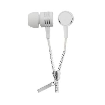 Casti stereo cu microfon Zipper Esperanza, 108 dB, jack 3.5 mm, Alb