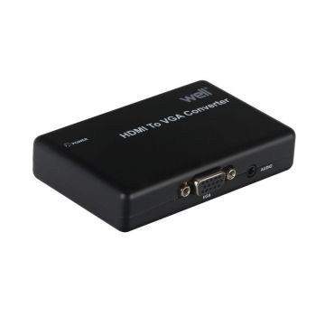 Convertor HDMI la VGA Well, stereo, Full HD