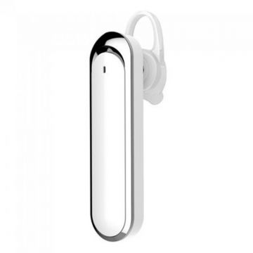 Headset bluetooth pentru telefon, 170 mAh, distanta 10 m, Alb