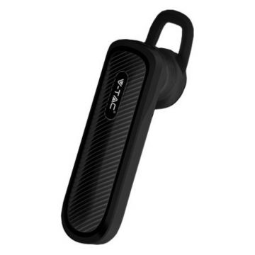 Headset bluetooth pentru telefon, 70 mAh, distanta 10 m, Negru