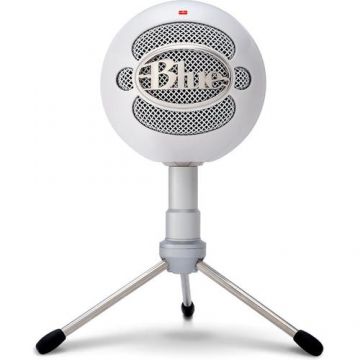 Microfon Blue Snowball iCE USB Profesional, PC & Mac, Gaming, Podcast, Streaming, Recording, Alb