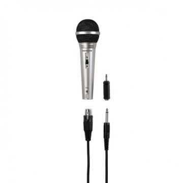 Microfon Dinamic Thomson M151, 500 ohm, lungime cablu 3 m, Argintiu