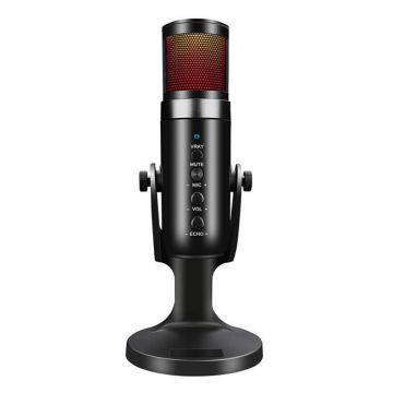 Microfon Havit GK59, USB, Porturi: 3.5 mm, USB-C, Omnidirectional, Negru