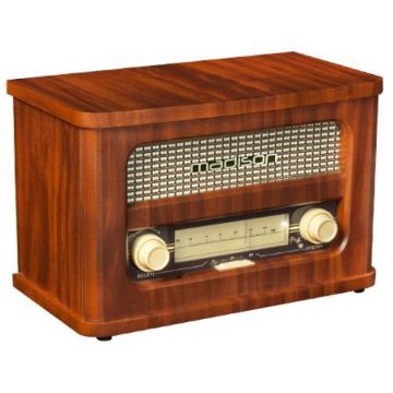 Radio Madison Retro, Bluetooth, acumulator, intrare MP3, maro