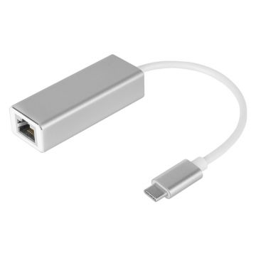 Adaptor Kruger & Matz, 1000 Mb, USB-C, aluminiu