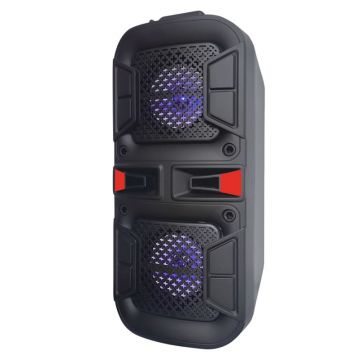 Boxa A48, 50 W, Lumini LED RGB, Bluetooth, SD, USB, Radio, Microfon si telecomanda