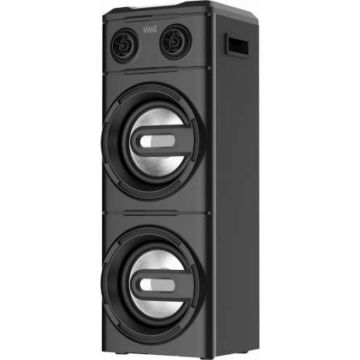 Boxa Bluetooth Gala Well, 800 W, USB, FM Radio, 1003 x 340 x 332 mm, lumini disco, Negru