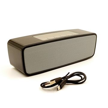 Boxa portabila, 10 W, autonomie 5-8 ore, Bluetooth, 80 dB, 1 kHz, Radio FM, Negru